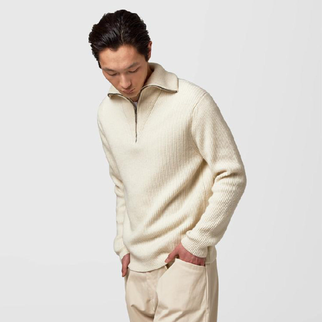 Alpha Studio Brioche-Knit Turtleneck Sweater — view 3