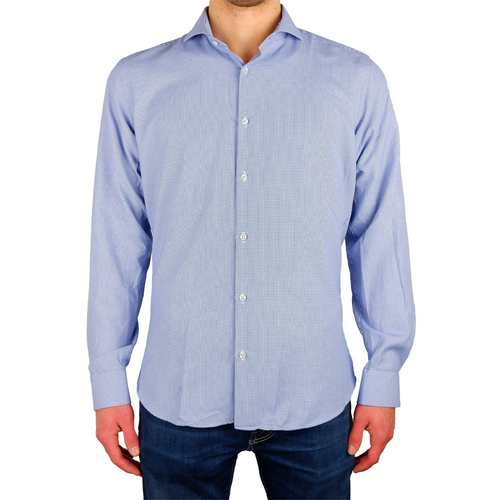 100% Milano Cotton Shirt Blue