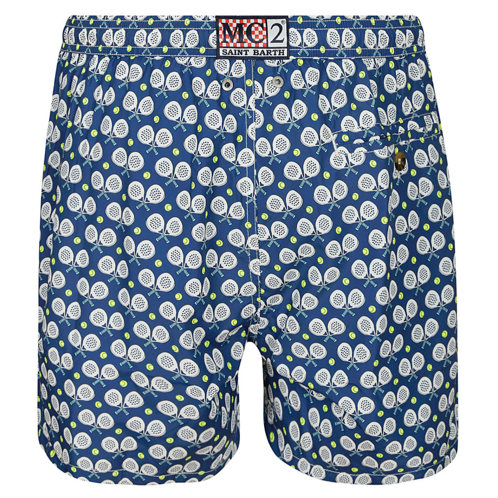 Mc2 Saint Barth Polyester Swim Shorts Blue — view 2