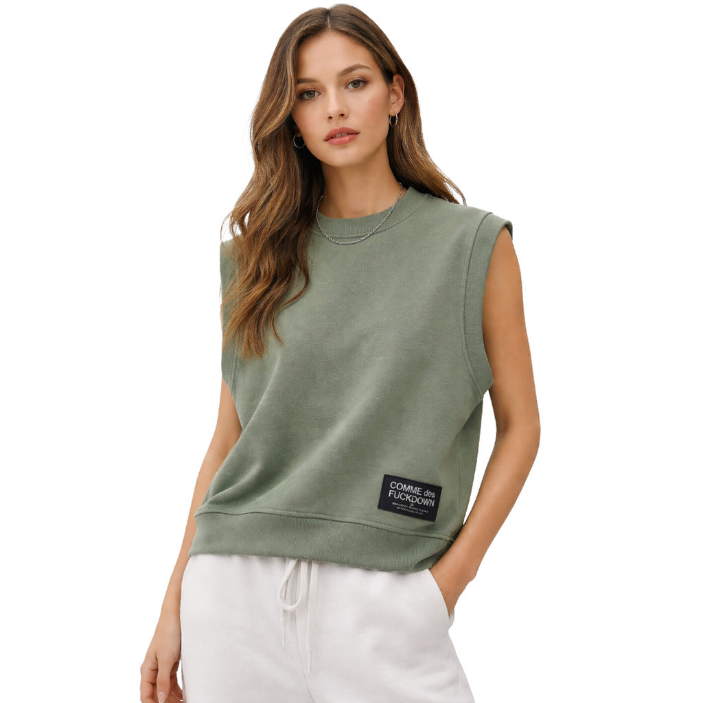 Comme Des Fuckdown Sweatshirt Smanicata Green — view 2