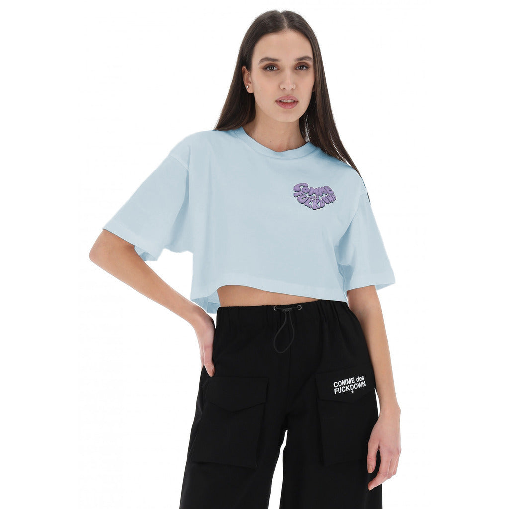 Comme Des Fuckdown T-Shirt Con Stampa