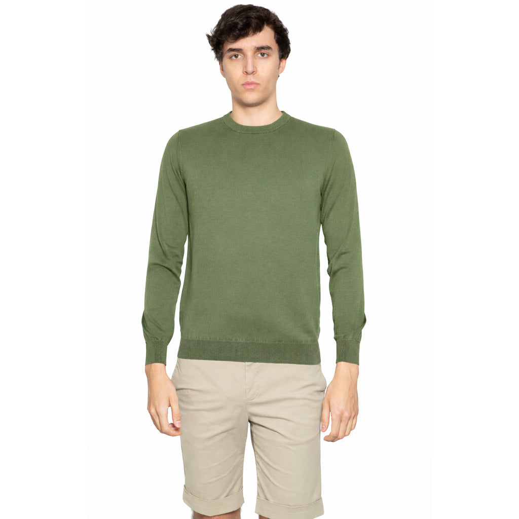 Alpha Studio Cotton Sweater Army Green