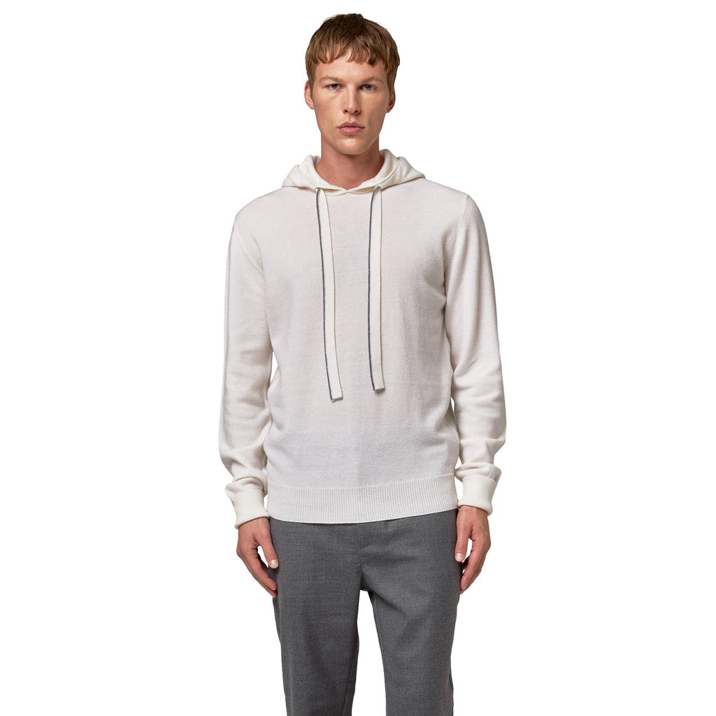 Alpha Studio Wool Sweater White