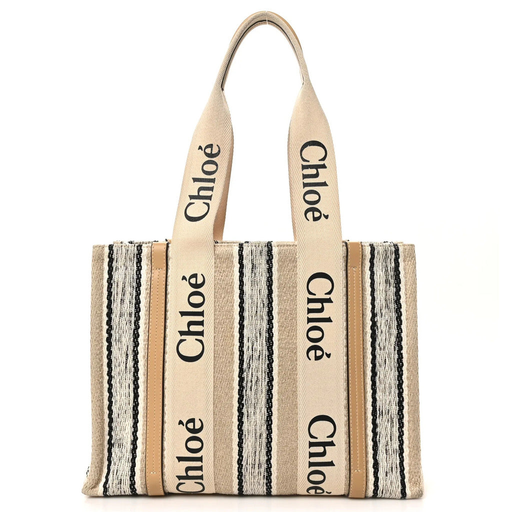 Chloé canvas Cotton Crossbody Bag Beige