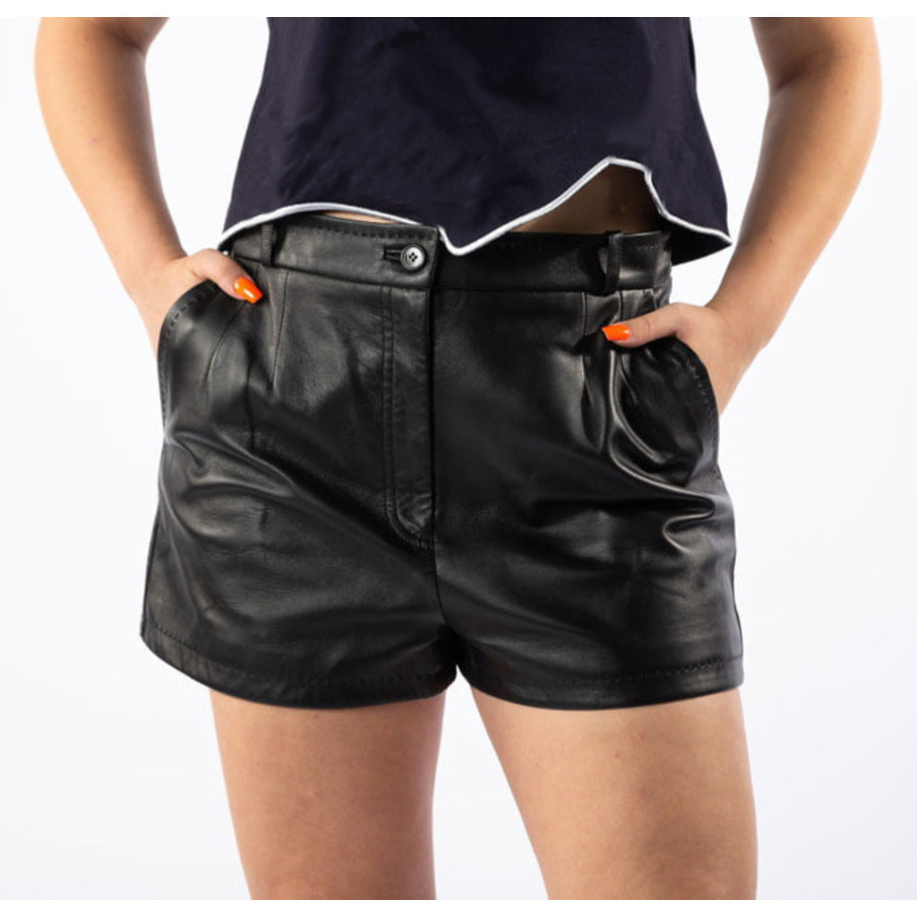 Dolce & Gabbana Discover The Shorts — Women'S Lambskin Shorts Black