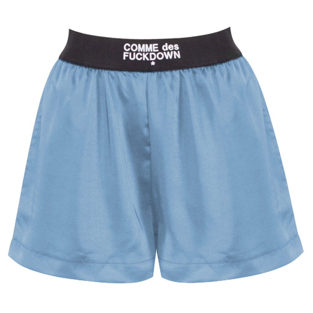 Comme Des Fuckdown Polyester Shorts Con Elastico