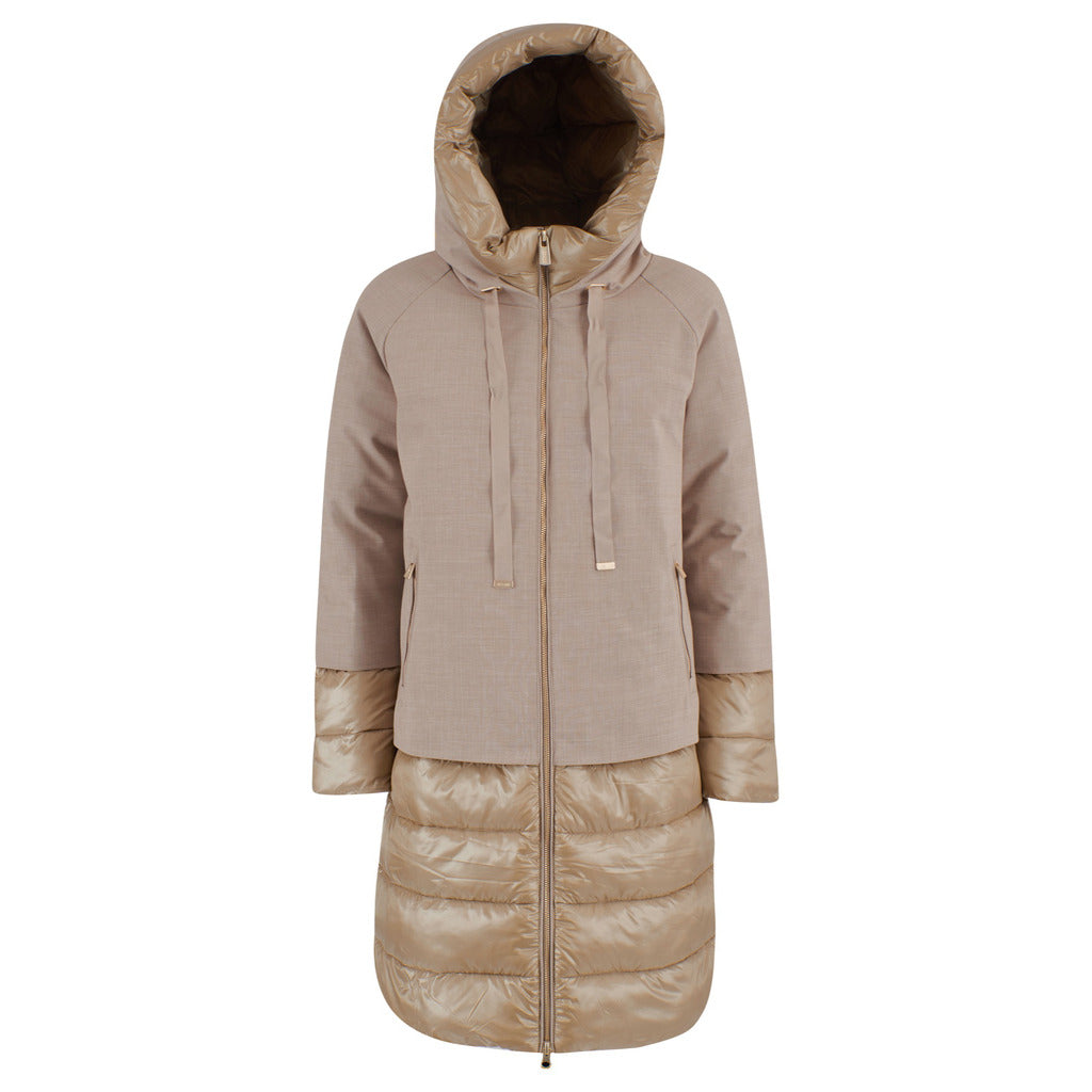 Yes Zee double fabric down jacket beige