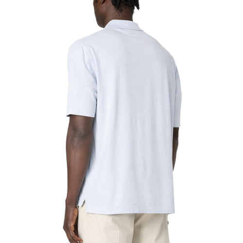 Alpha Studio Cotton Polo Tintura Marmorizzata — view 2