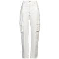 Pinko Denim Trousers Cargo Caty White