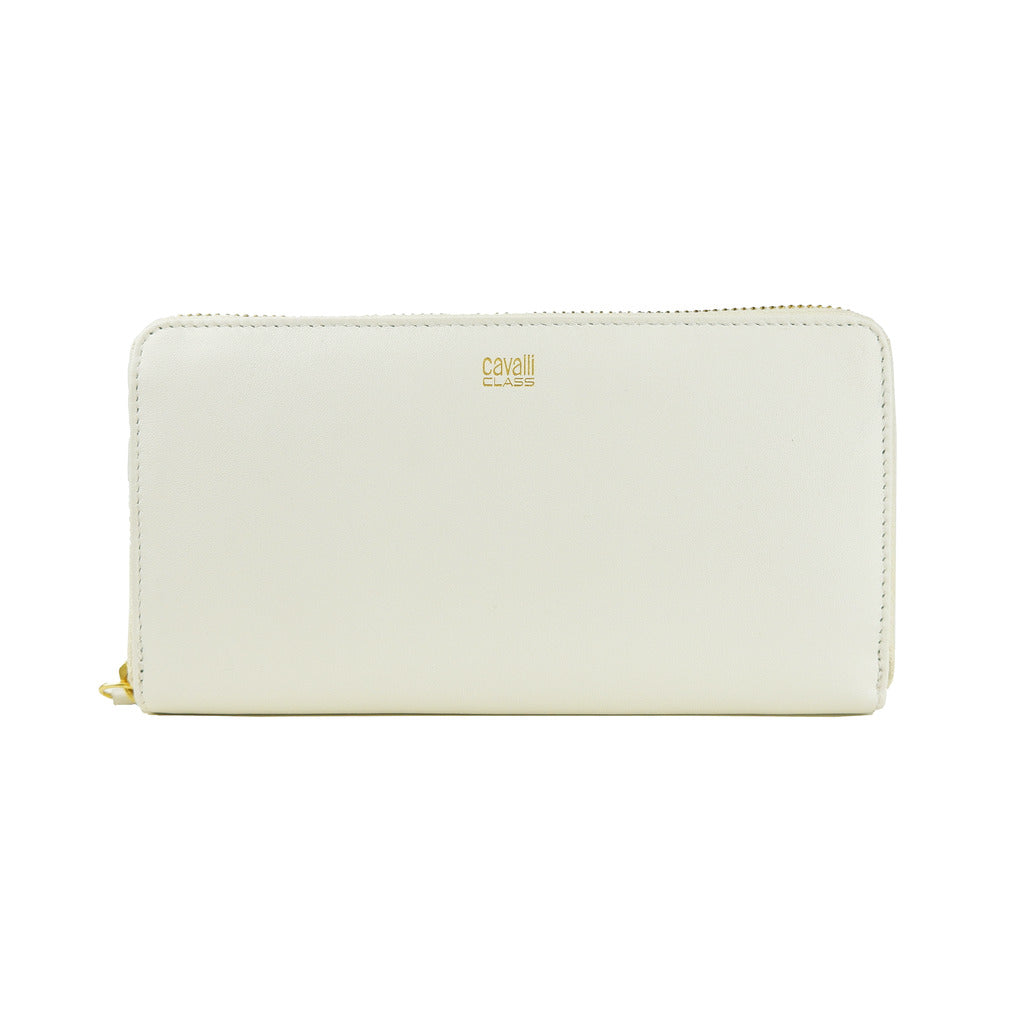 Cavalli Class Purse, White Color With Zipped Closure