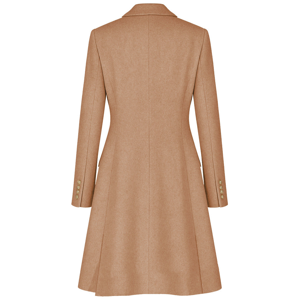 Loro Piana Wool Coat Gold Camel — view 3