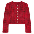 Patrizia Pepe tweed Discover The Jacket — Short Jacket With Red