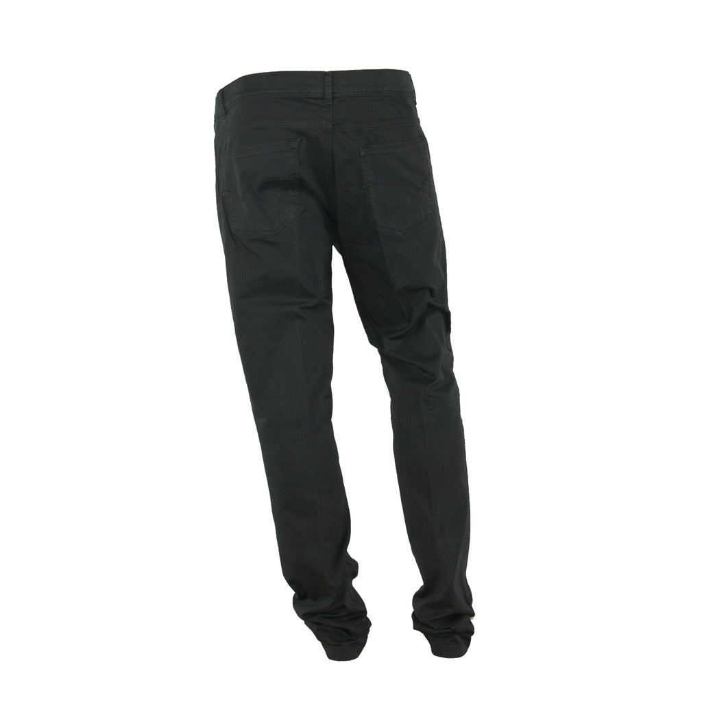 100% Milano Cotton Trousers Black — view 2