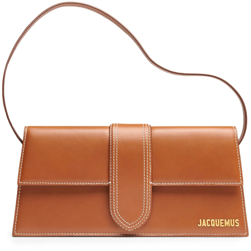 Jacquemus Calfskin Shoulder Bag Camel