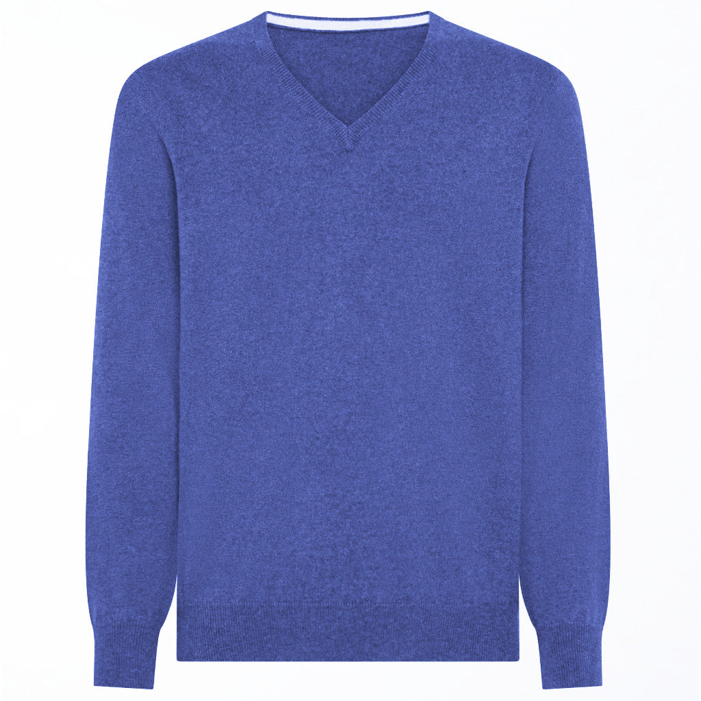 emilio romanelli - Sweaters - 87101-scolloV-132azzurro