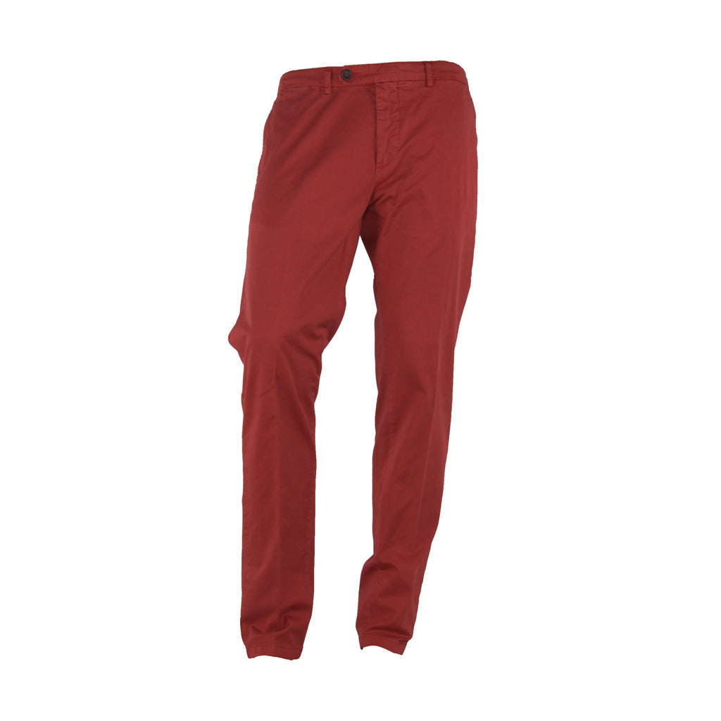 100% Milano Cotton Trousers Red