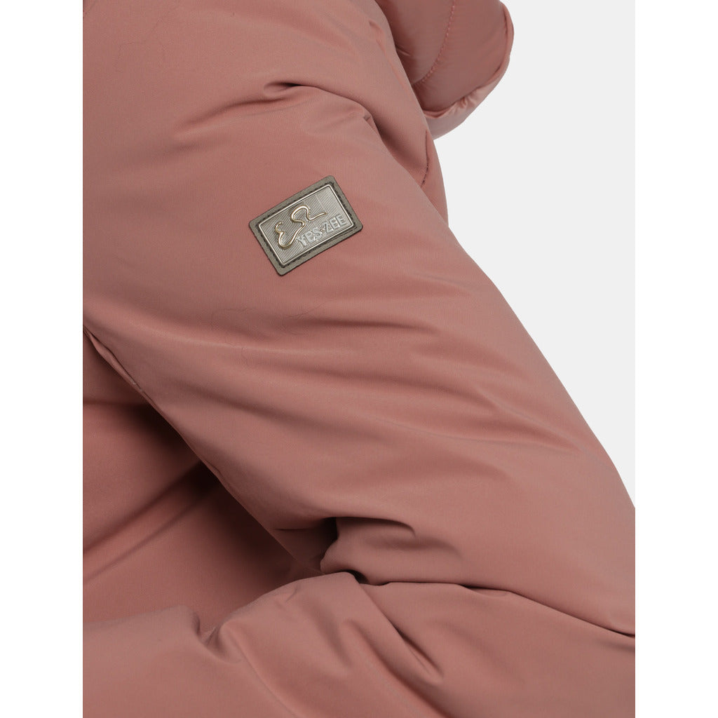 Yes Zee Fur Down Jacket Corto Pink — view 5