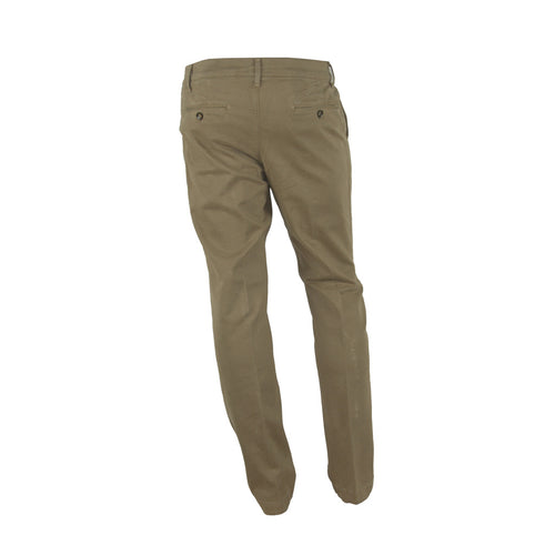 100% Milano Cotton Trousers Brown — view 2