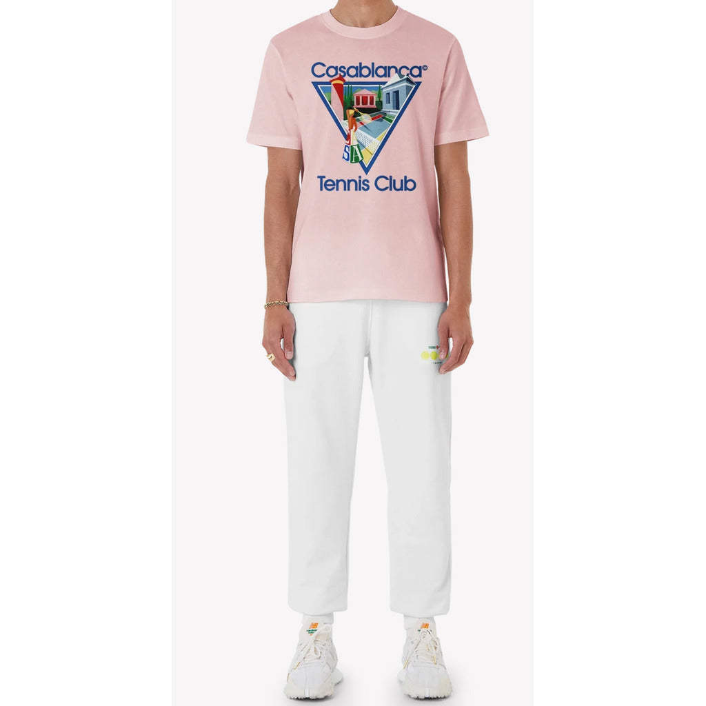 Casablanca Cotton T-Shirt Pink — view 3