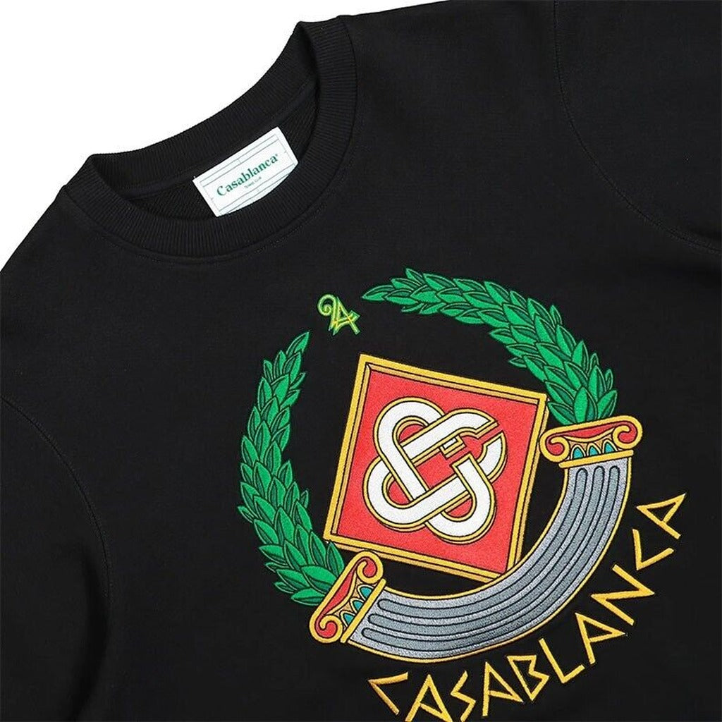 Casablanca Cotton Sweatshirt Black — view 5