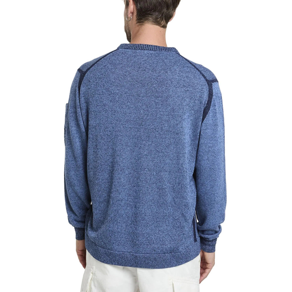 C.P. Company Linen Sweater Taschino Light Blue — view 3