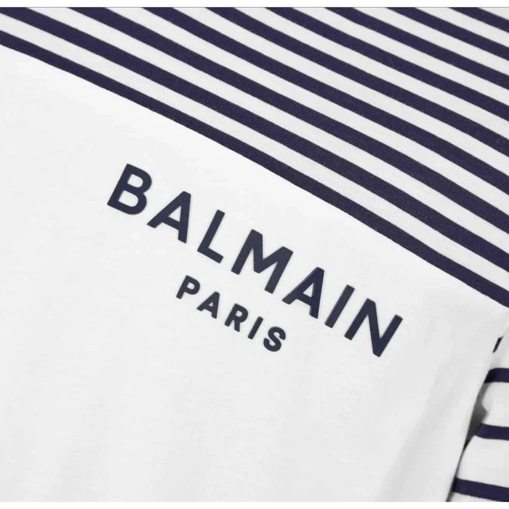 Balmain Cotton Striped T-Shirt — view 3