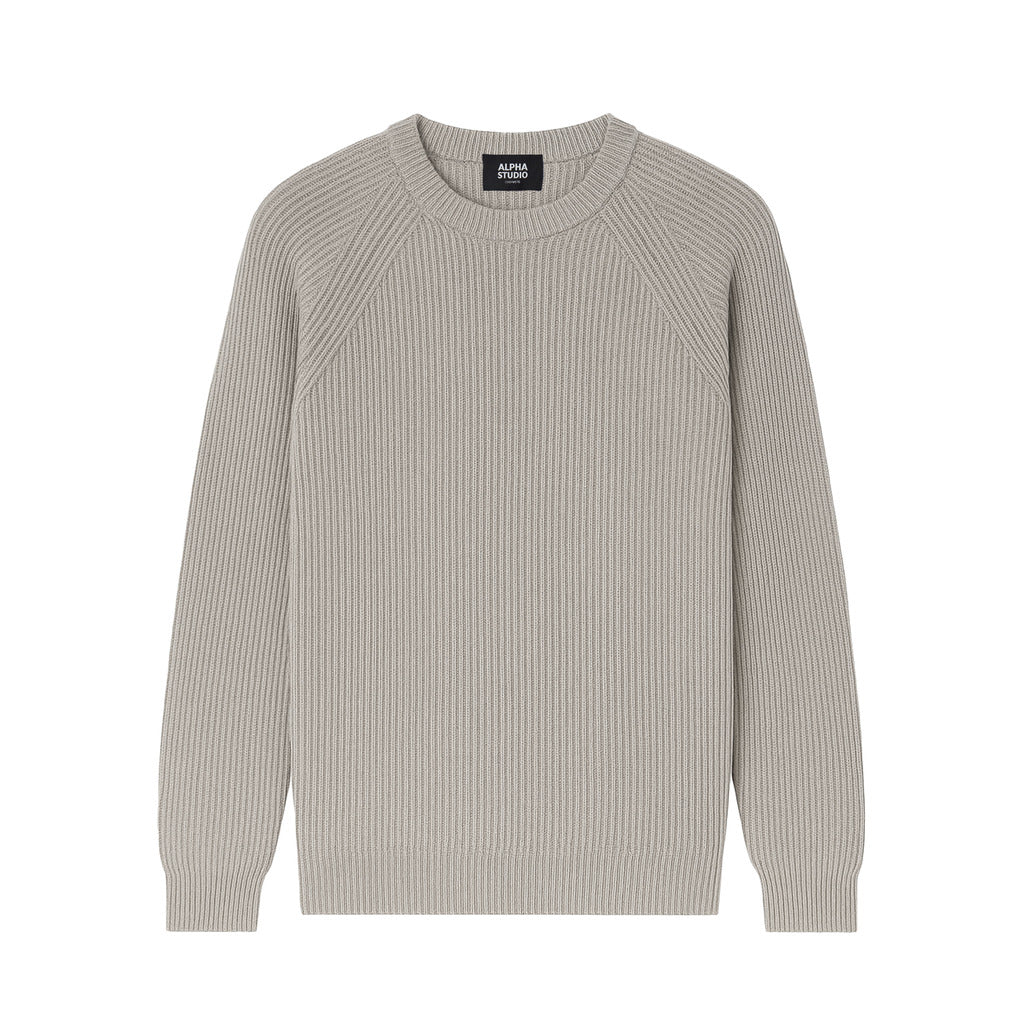 Alpha Studio knit Sweater Grey