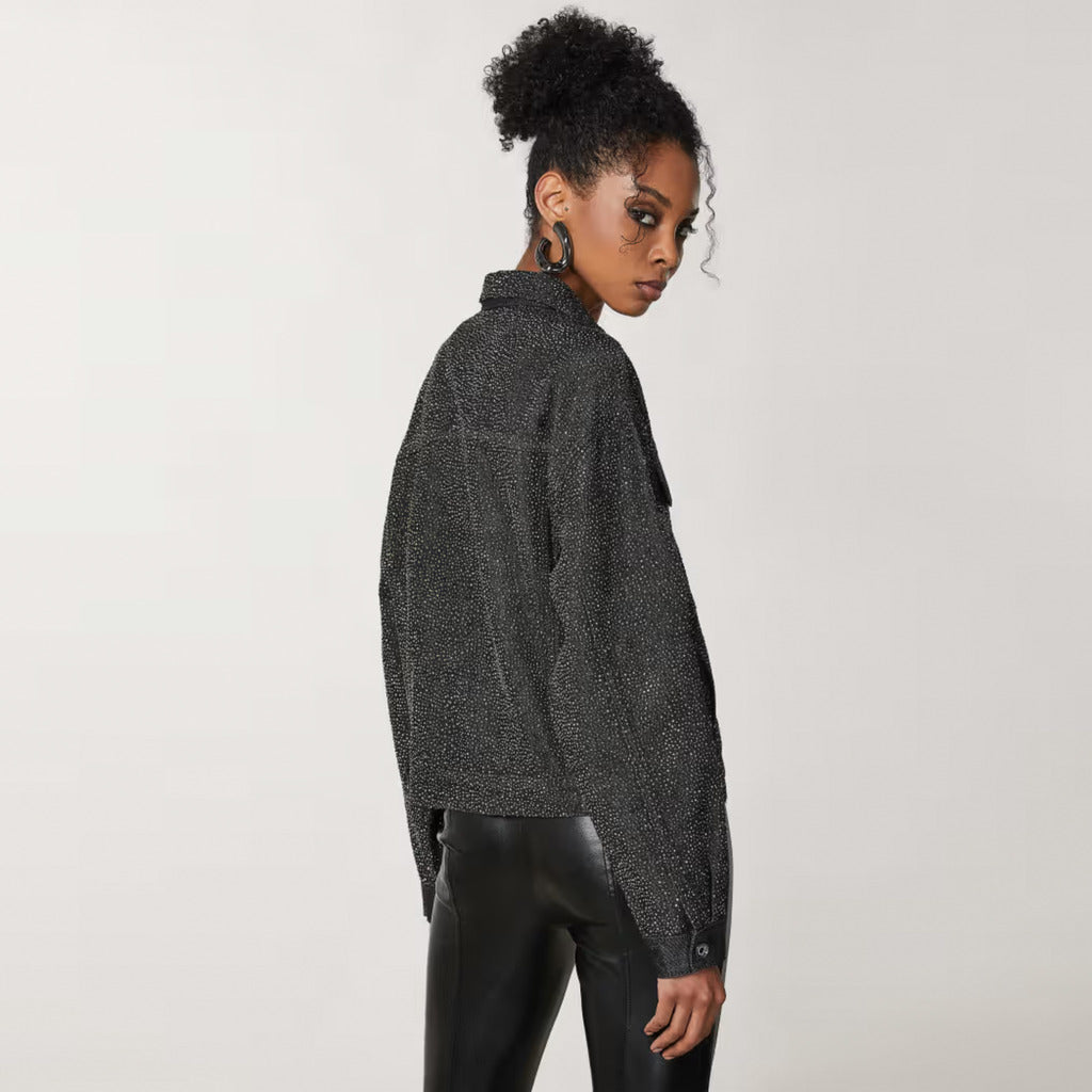 Patrizia Pepe Denim Jacket Black — view 3