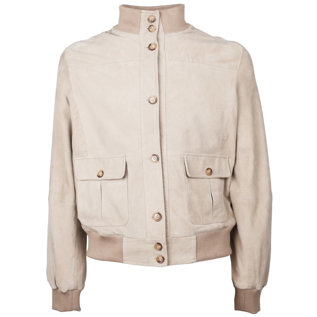 Emilio Romanelli Suede Jacket Beige — view 2