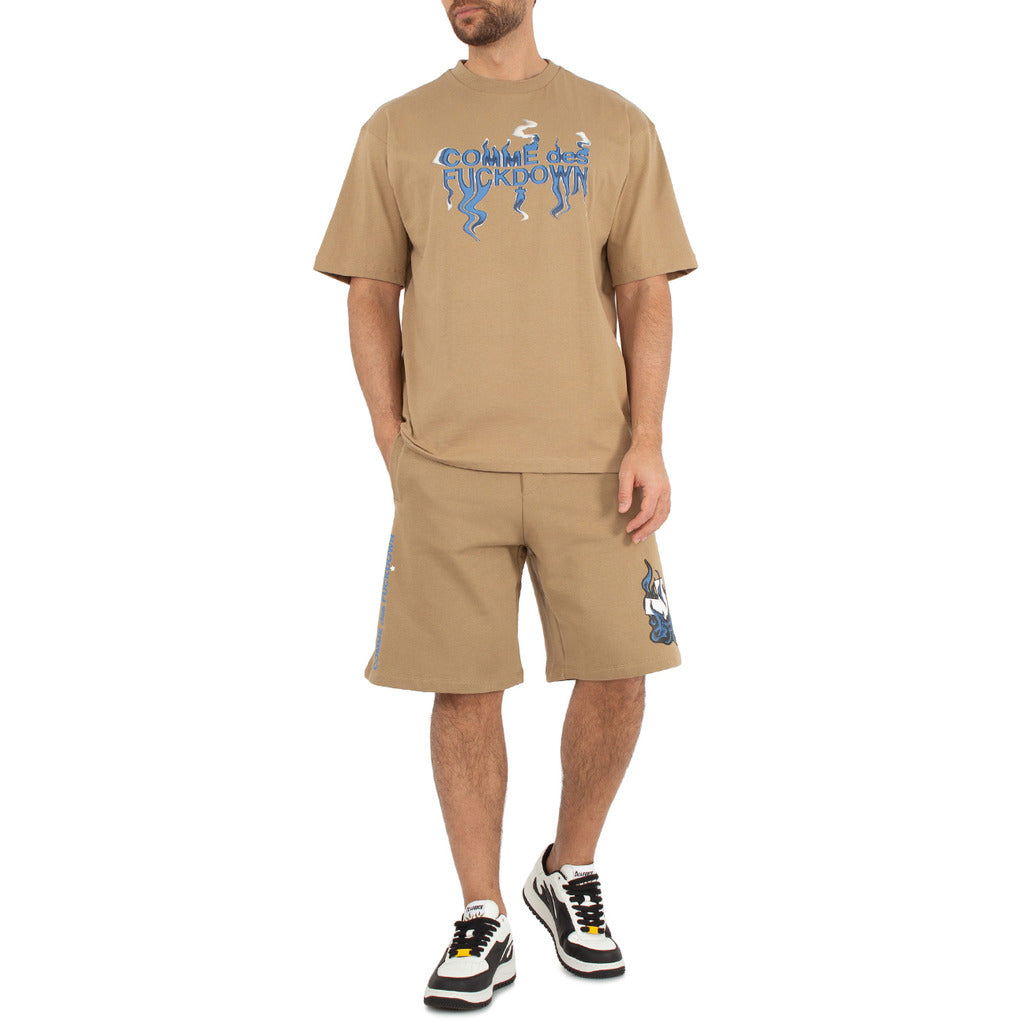 Comme Des Fuckdown Cotton Shorts Sweatshirt Print — view 5