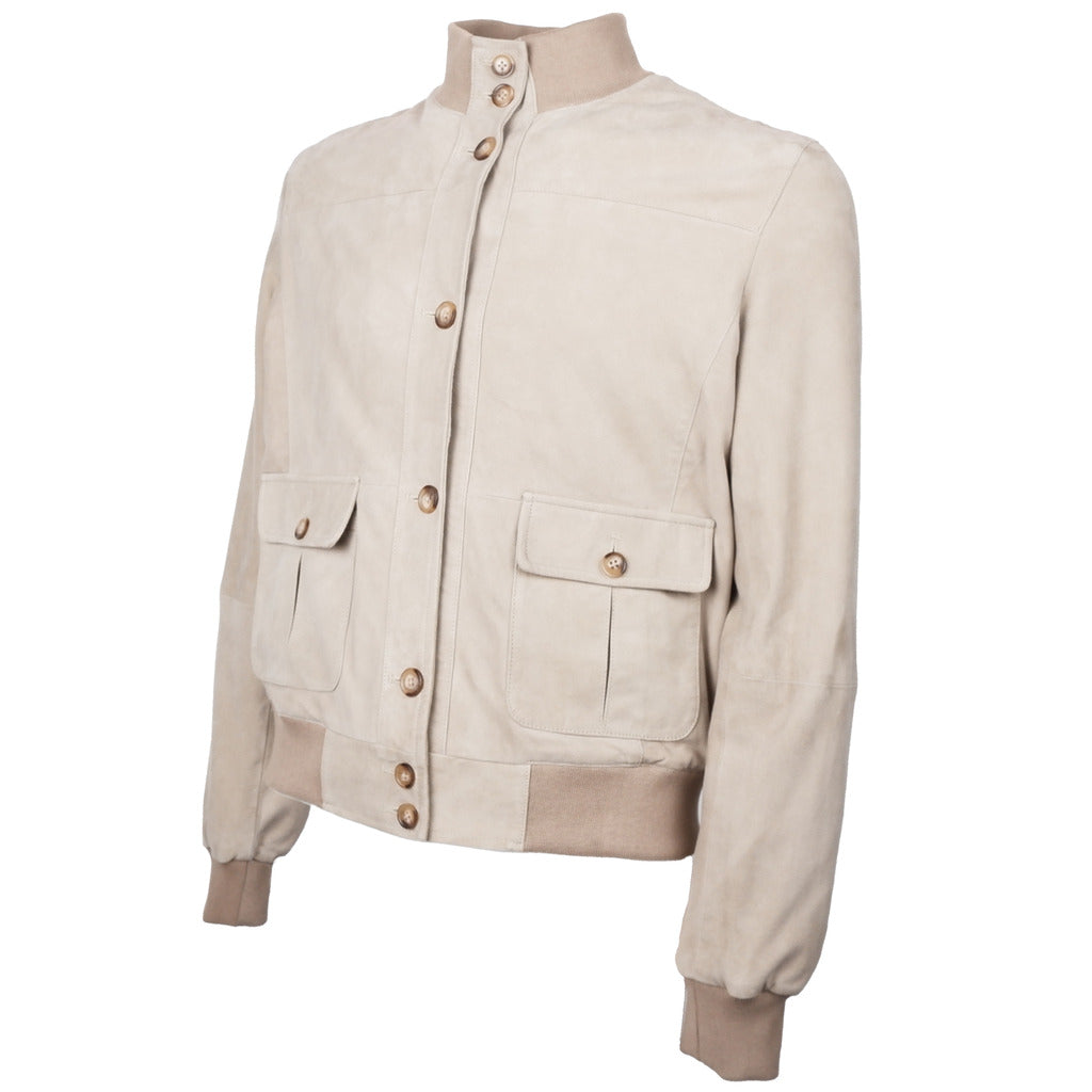 Emilio Romanelli Suede Jacket Beige — view 4