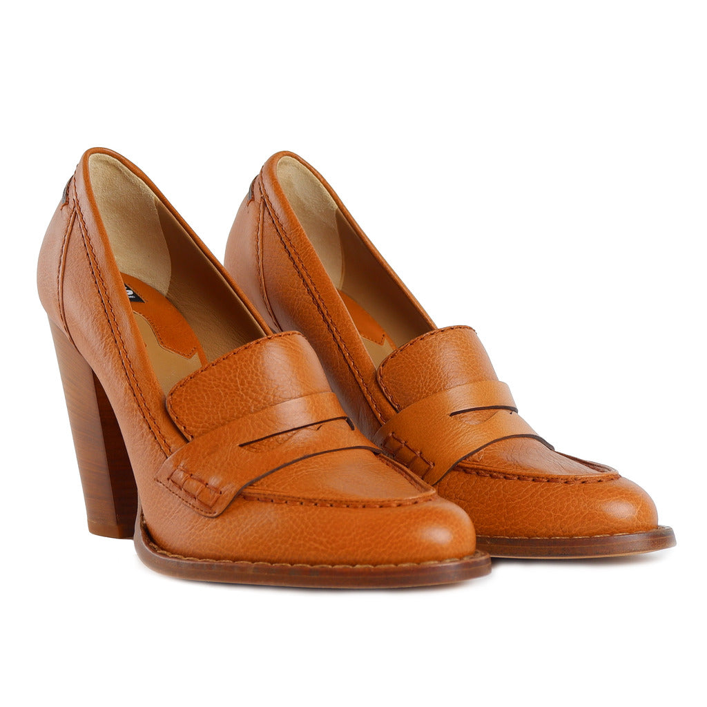 D&G Leather Heels Camel — view 2