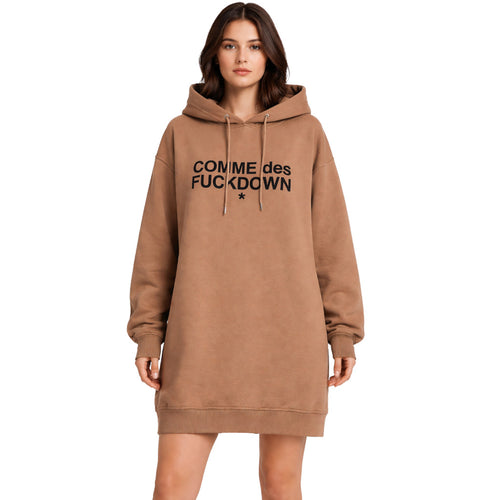 Comme Des Fuckdown Dress Sweatshirt Brown — view 2