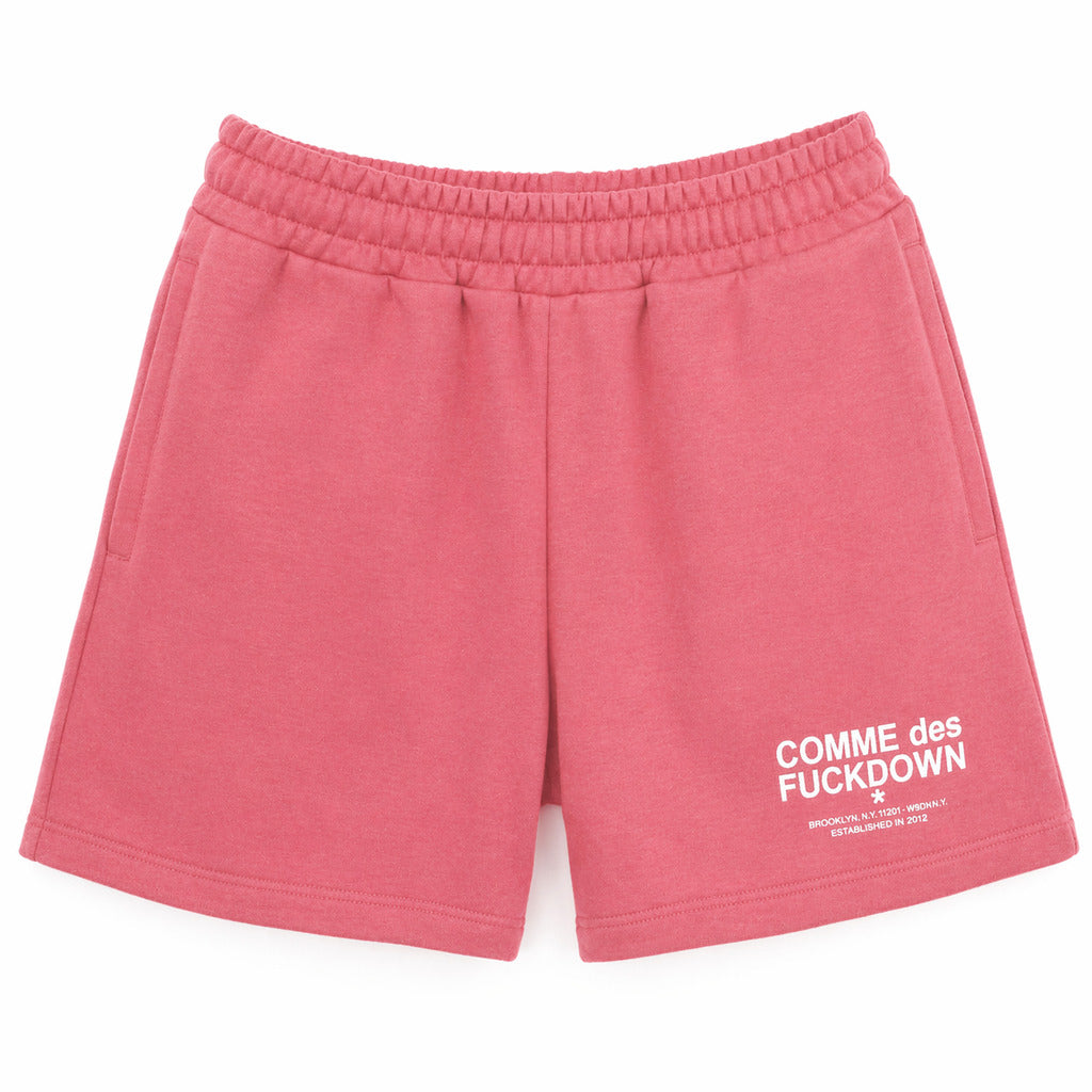 Comme Des Fuckdown Cotton Shorts Cotone Rosa — view 2