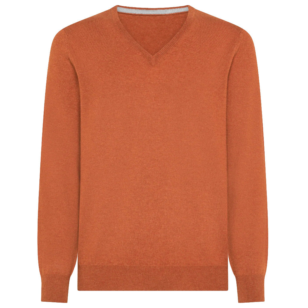 Emilio Romanelli Cashmere Sweater Salmon Orange — view 2