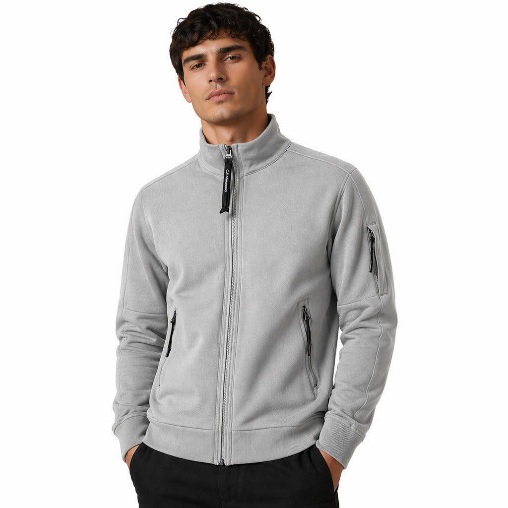 C.P. Company Sweatshirt Polo Collar Grey