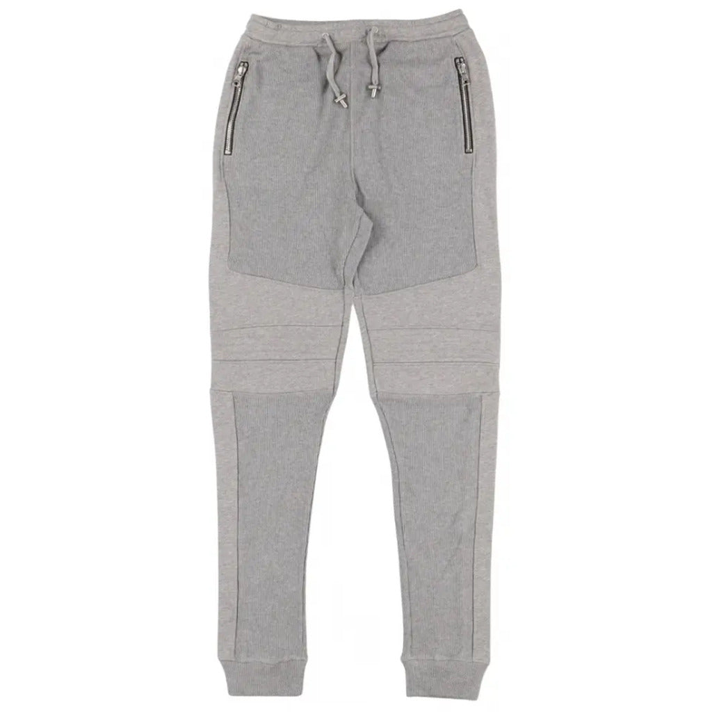 Balmain Cotton Trousers Jogging Grigi Gray