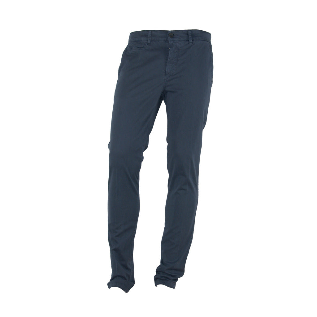 100% Milano Cotton Trousers Blue