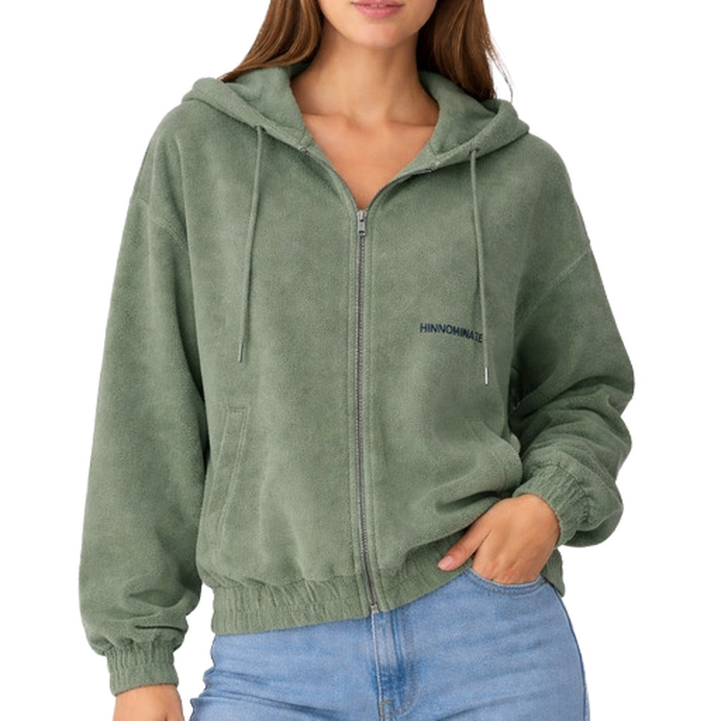 Hinnominate Cotton Sweatshirt Spugna Green