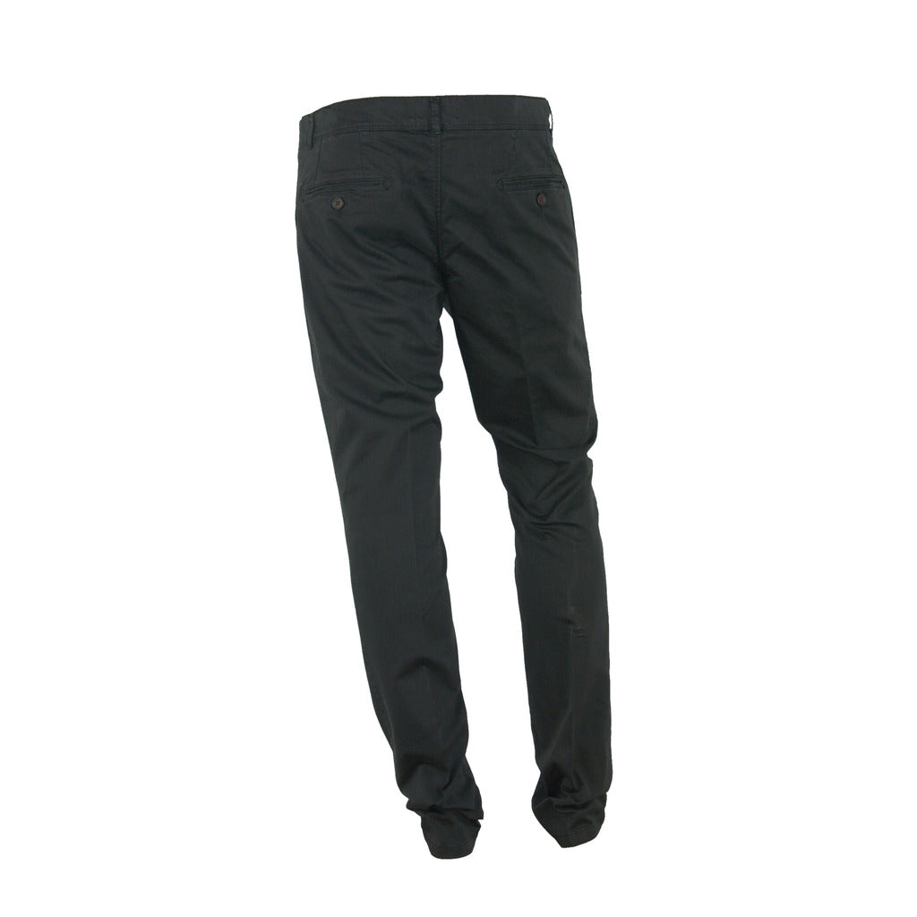 100% Milano Cotton Trousers Black — view 2