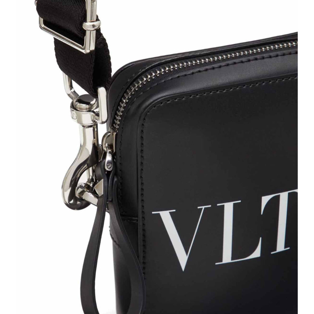 Valentino Garavani Calfskin Shoulder Bag Black — view 5