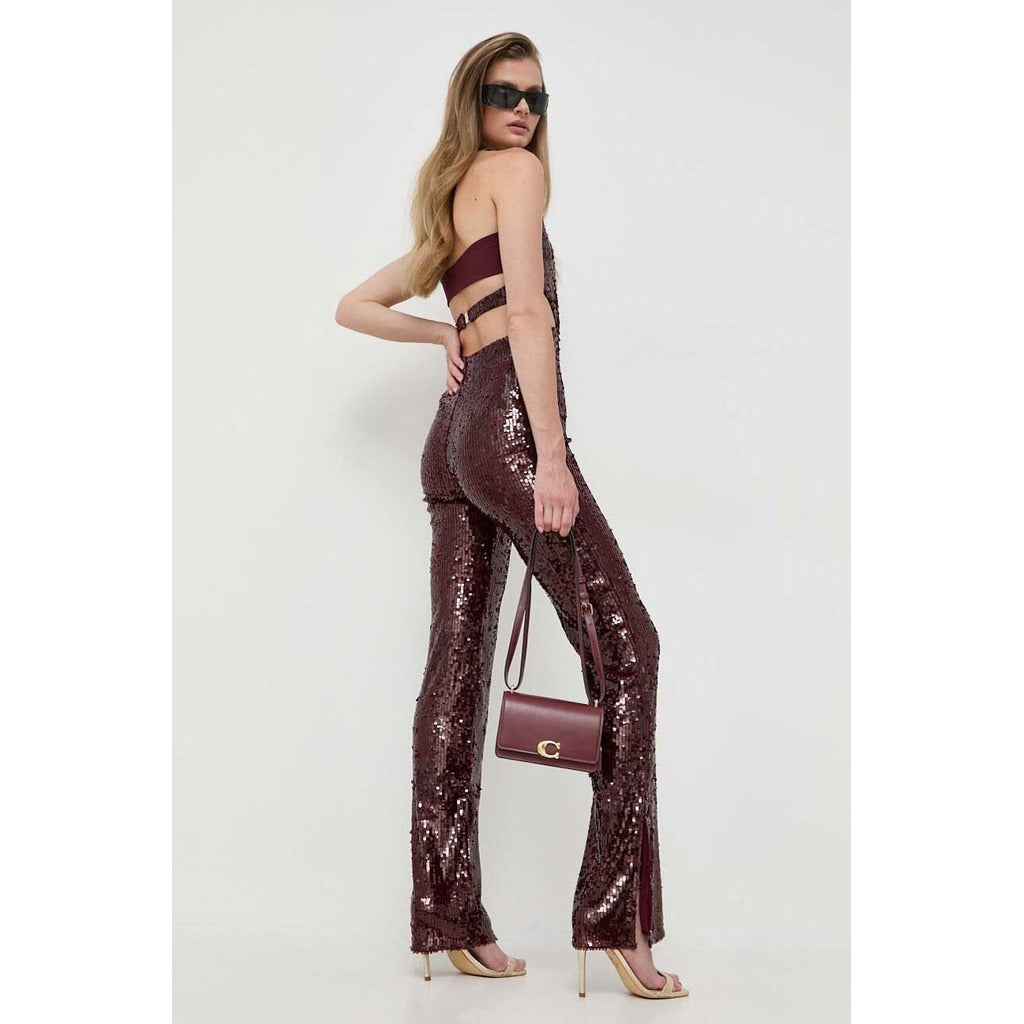 Patrizia Pepe Tuta Paillettes Bordeaux Burgundy — view 4