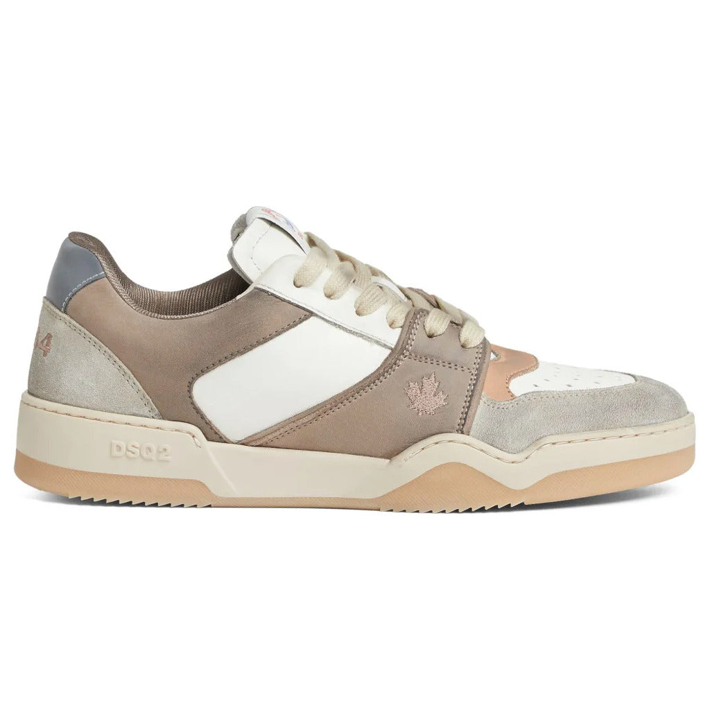 Dsquared2 Suede Spiker Sneaker Beige