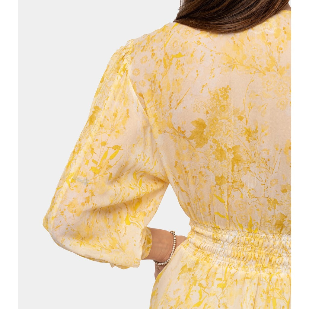 Patrizia Pepe Abitino Giallo Flowers Yellow — view 6