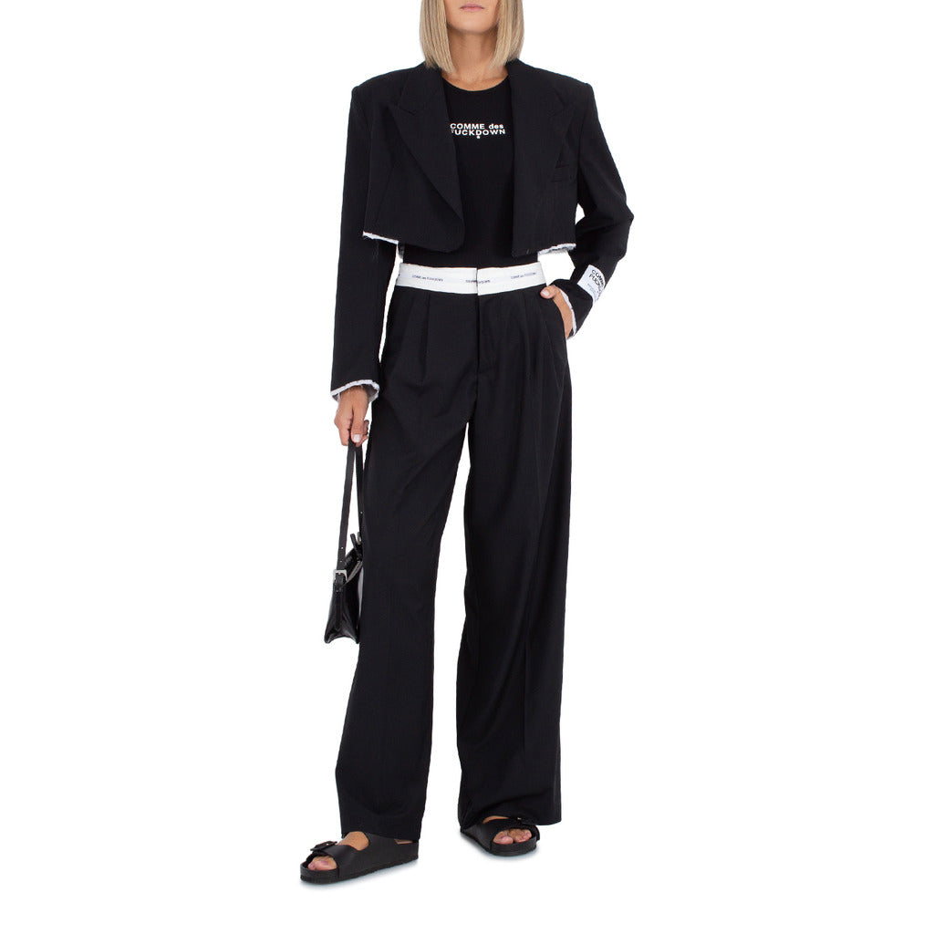 Comme Des Fuckdown cotton Trousers Black — view 3