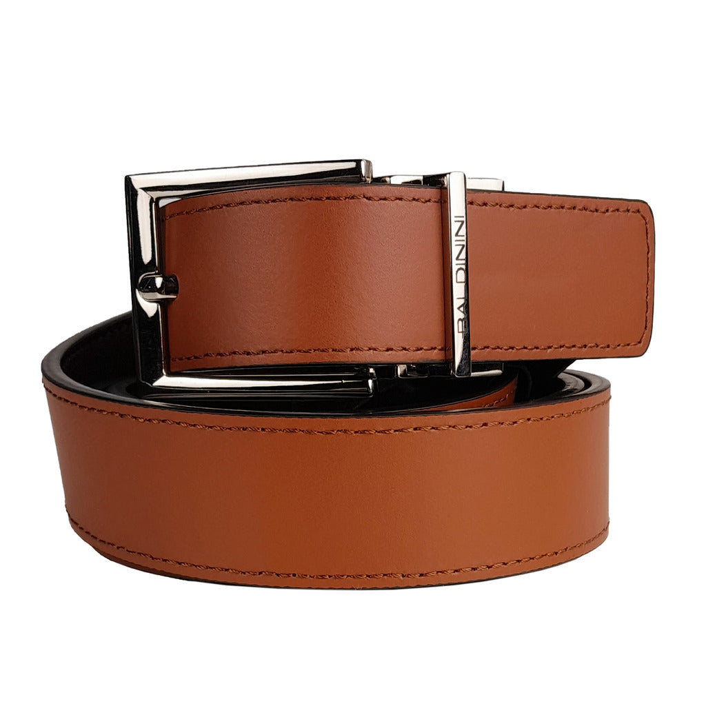 Baldinini Calfskin Man Belt 3 Cm Brown — view 2