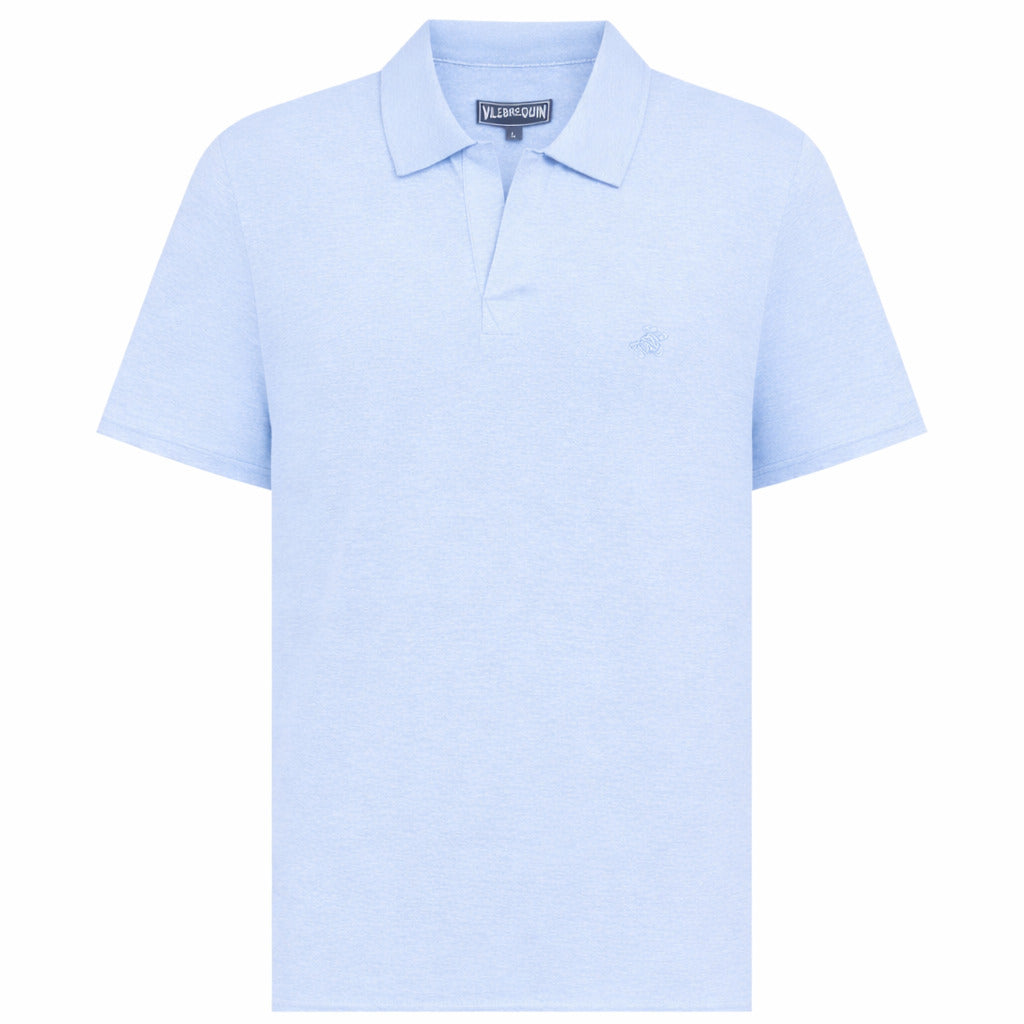 Vilebrequin Linen Polo Purple Blu