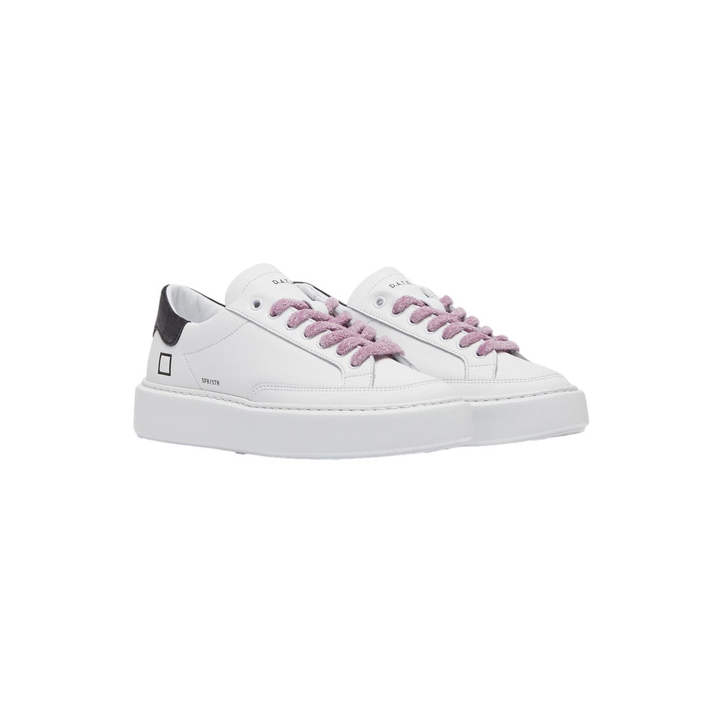 D.A.T.E. Leather Sfera Stripe White Gray — view 2