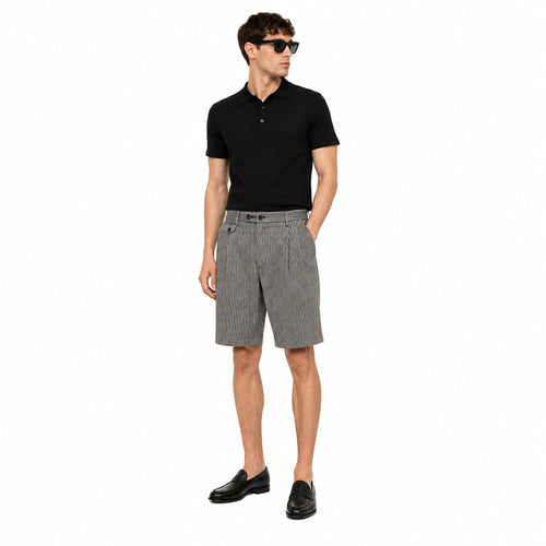 Dolce & Gabbana Wool Bermuda A Righe