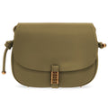 Pinko Leather Saddle Classic Verde Gold